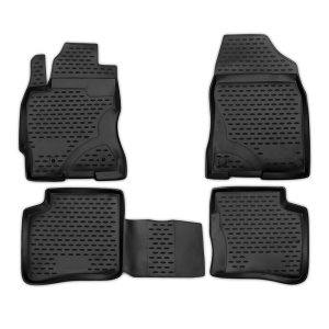 Toyota Prius Floor Mats - Omac - Rubber TPE - Black - '03-'09